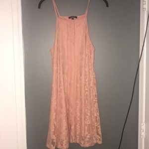 Pink lace dress